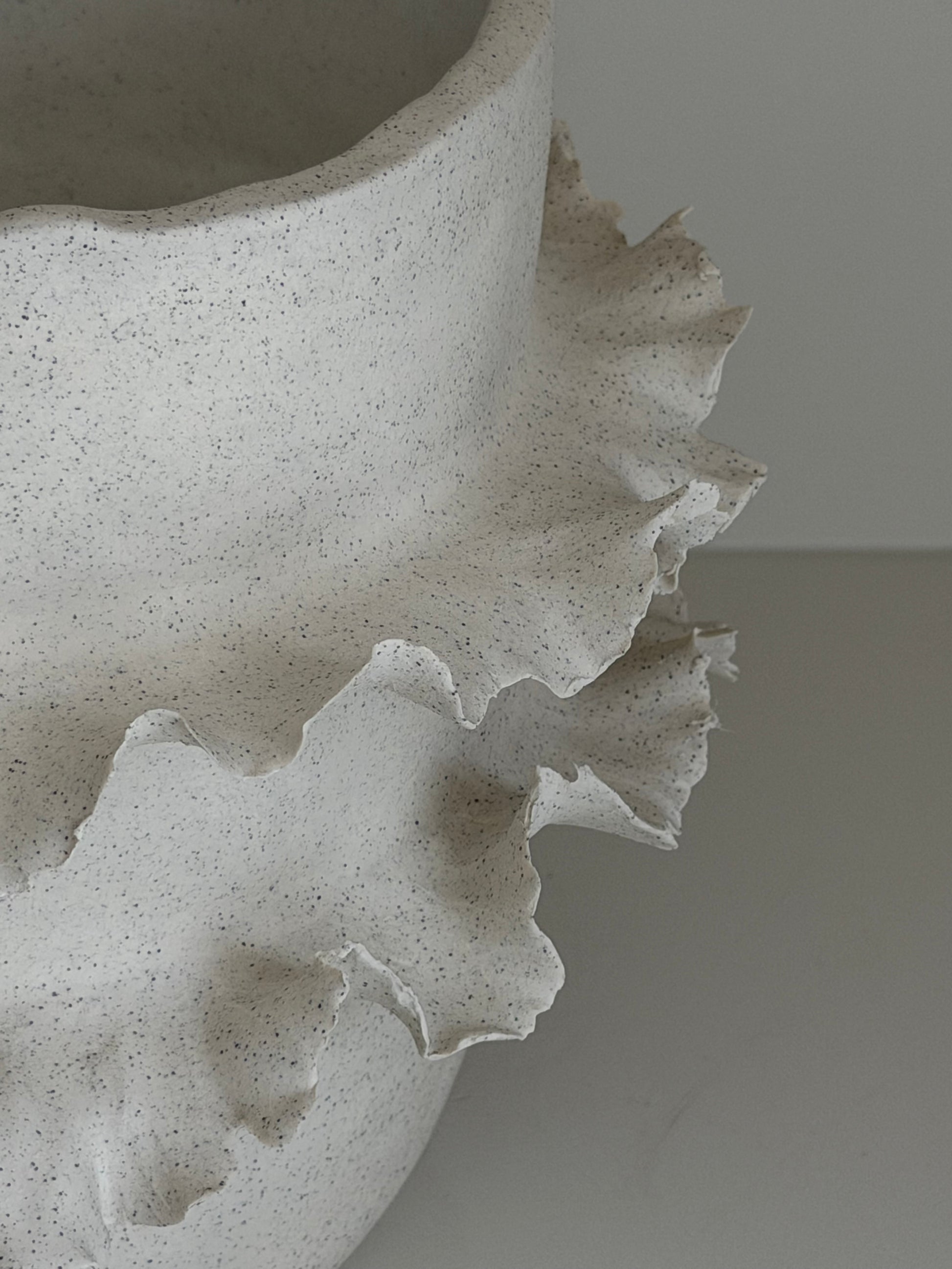 Synáxis No.02 handbuilt sculptural stoneware vessel by Agora Ceramics