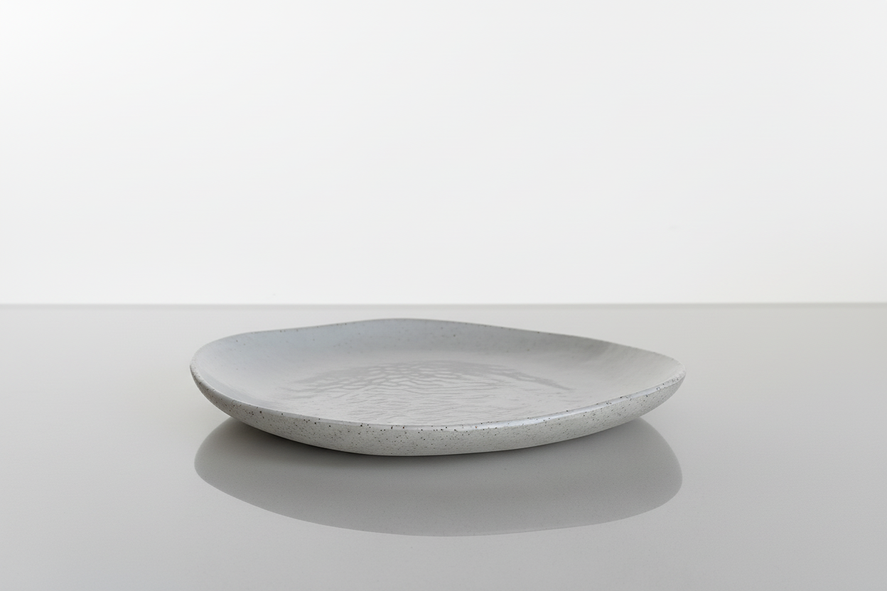 Ceramic plate and cup with neutral white background - Image 7