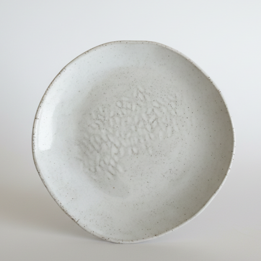 Ceramic plate back view with neutral white background - Image 4