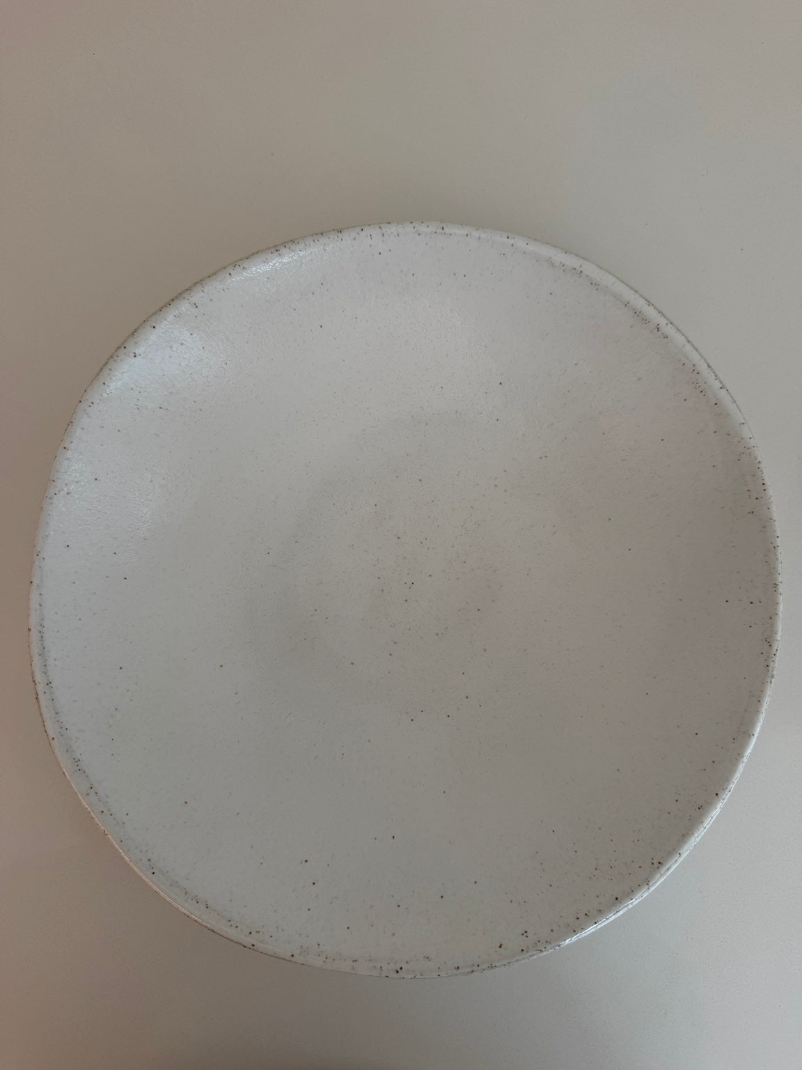 Top view showing the glossy Agora White interior